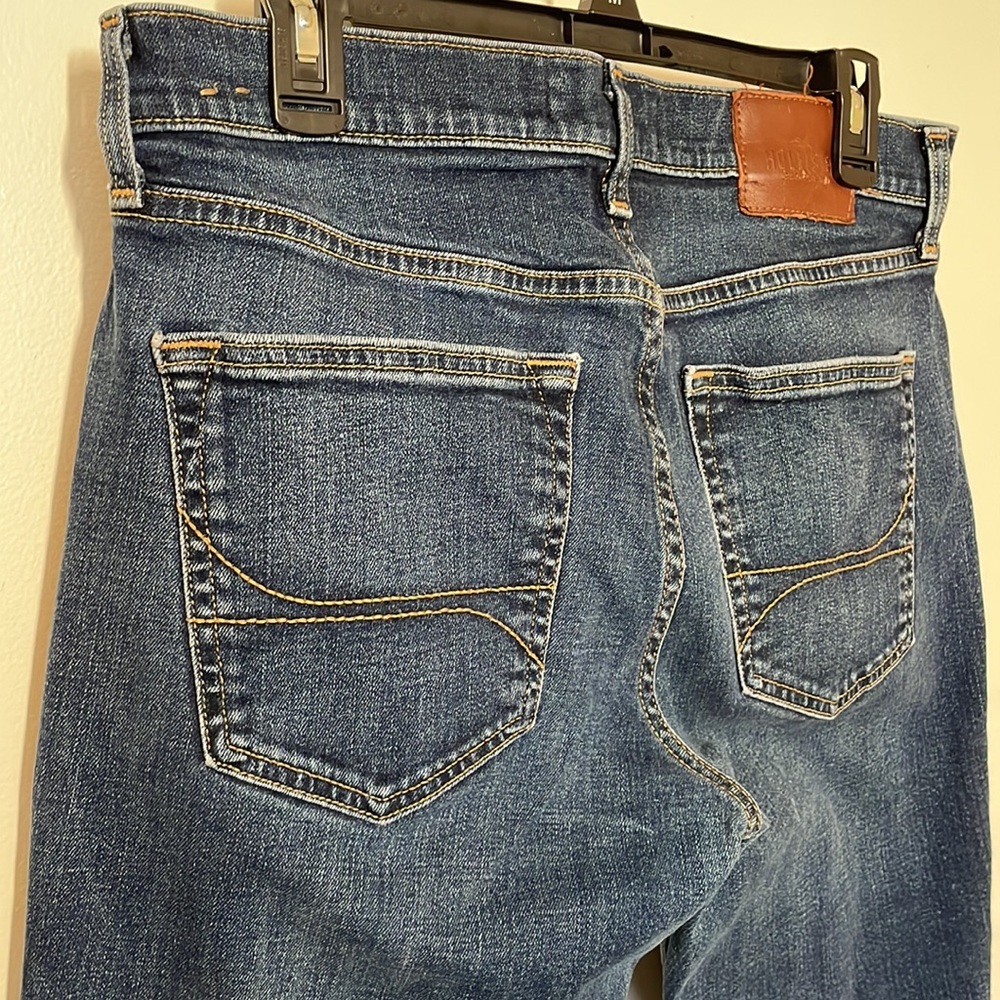Dark Blue Classic Straight Hollister Epic Flex Jeans 👖 - Picture 6 of 9